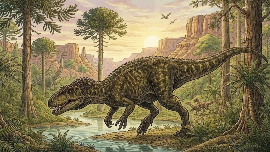 Allosaurus drawing