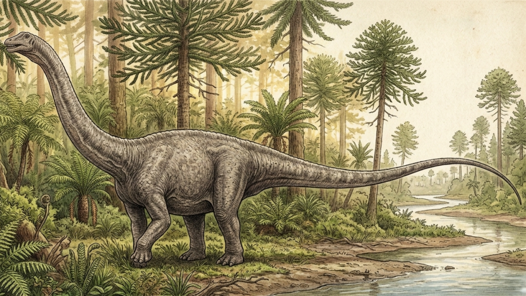 Diplodocus drawing