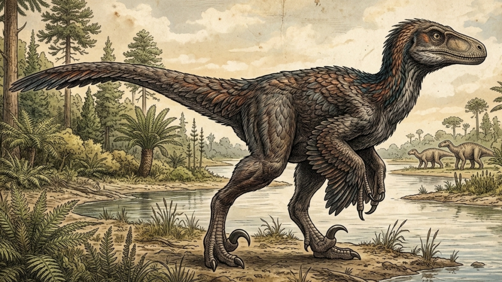 Utahraptor drawing